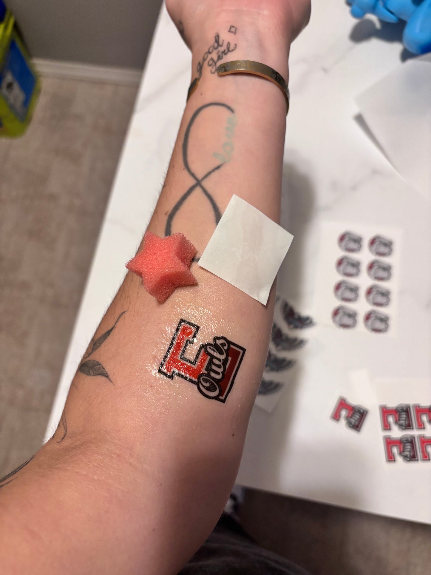 Custom temporary tattoos