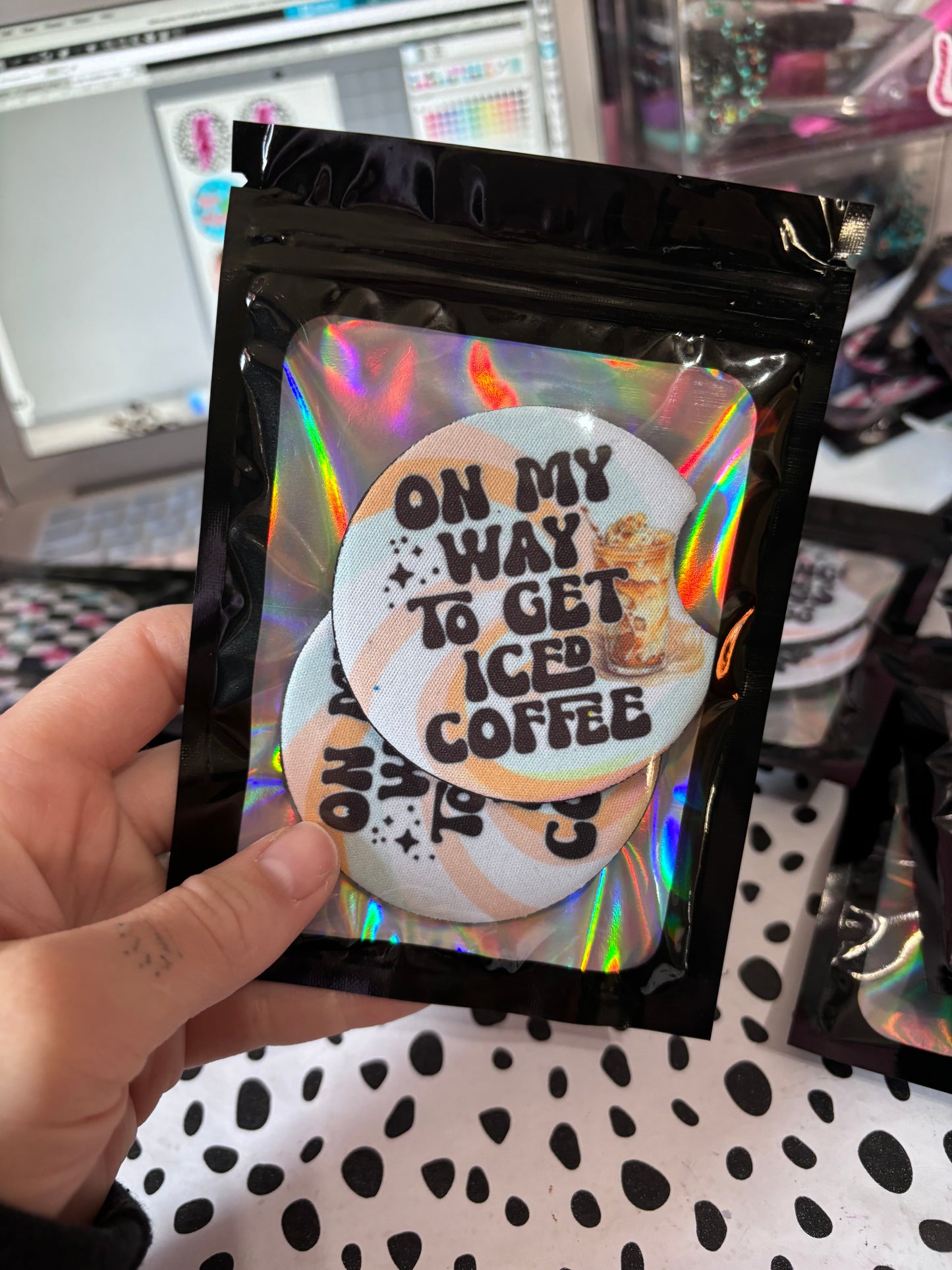 On my way to get iced coffee