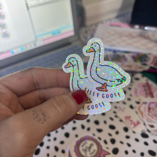 Silly goose mini sticker