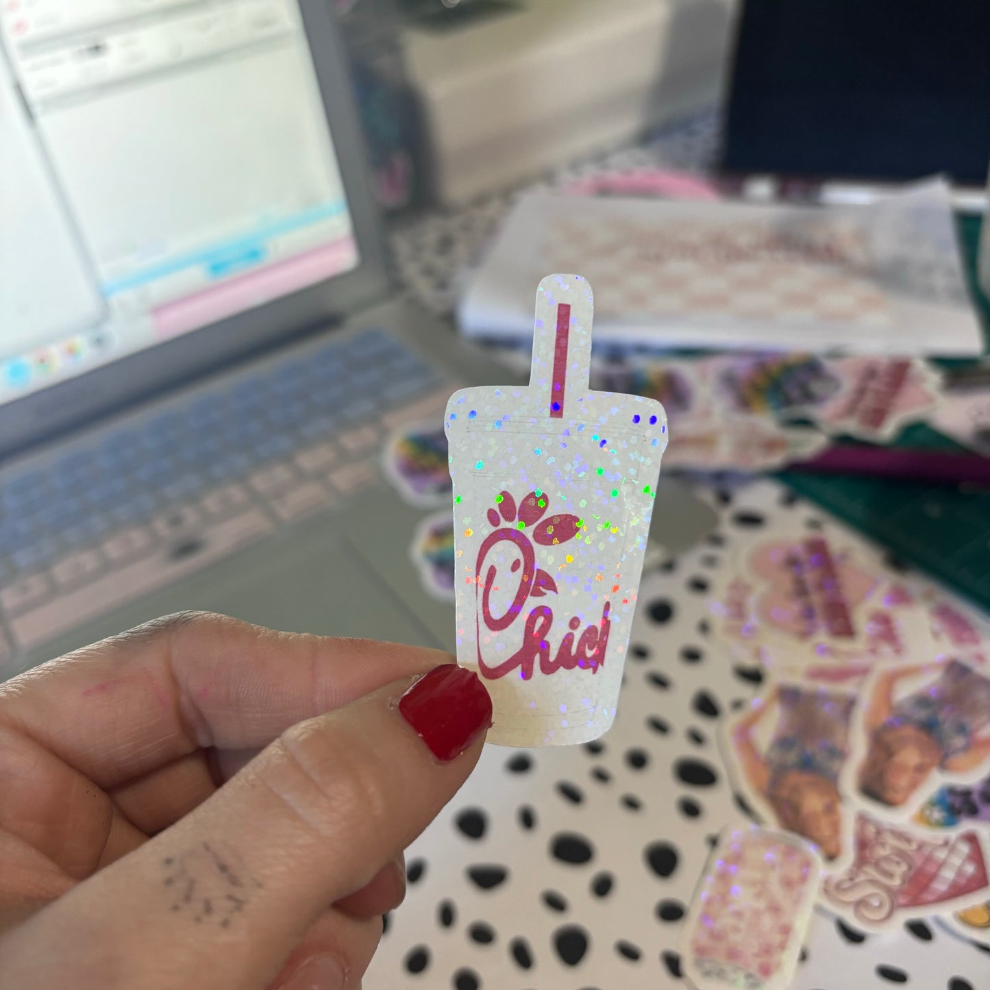 Chic fil a cup mini sticker