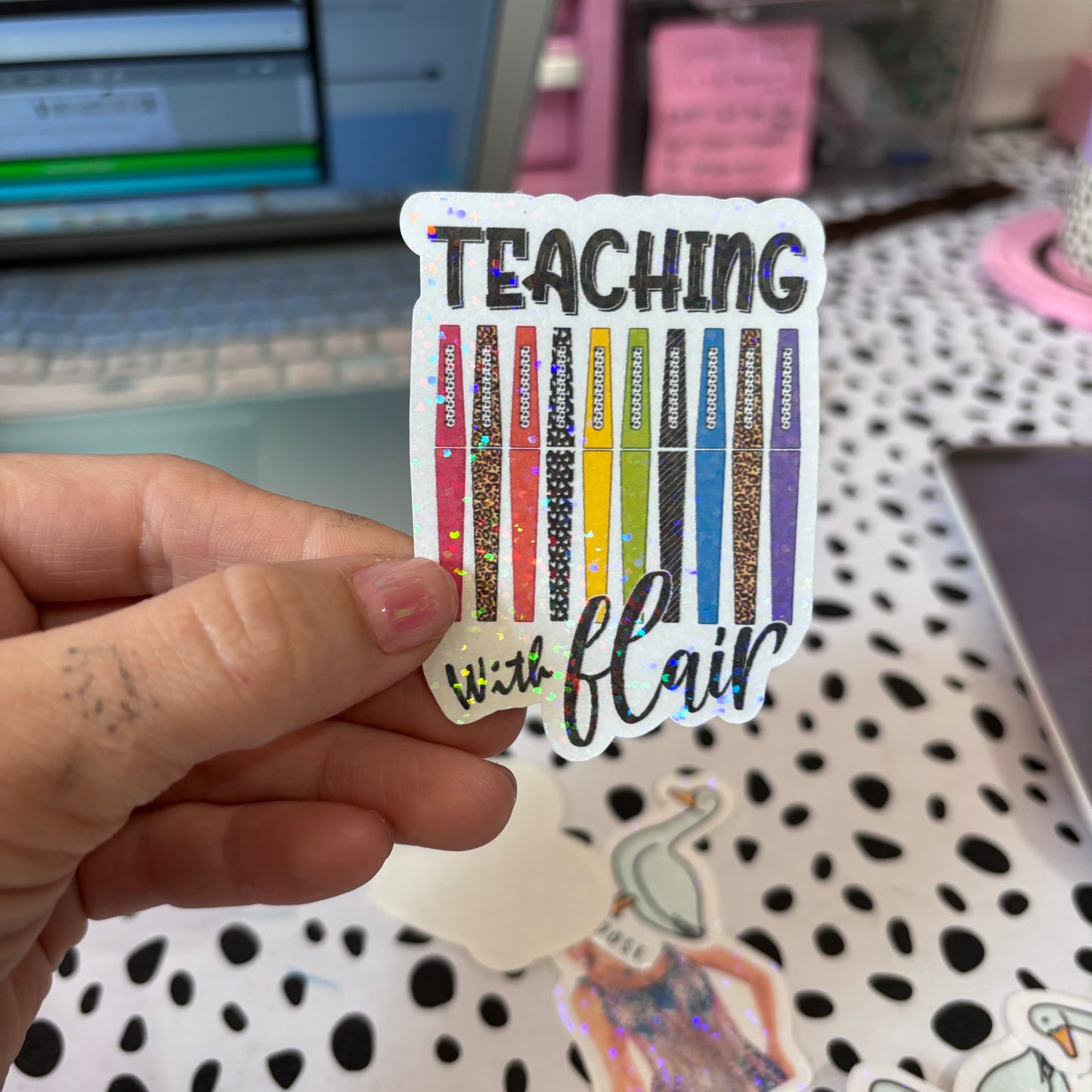 Teaching with flair sticker