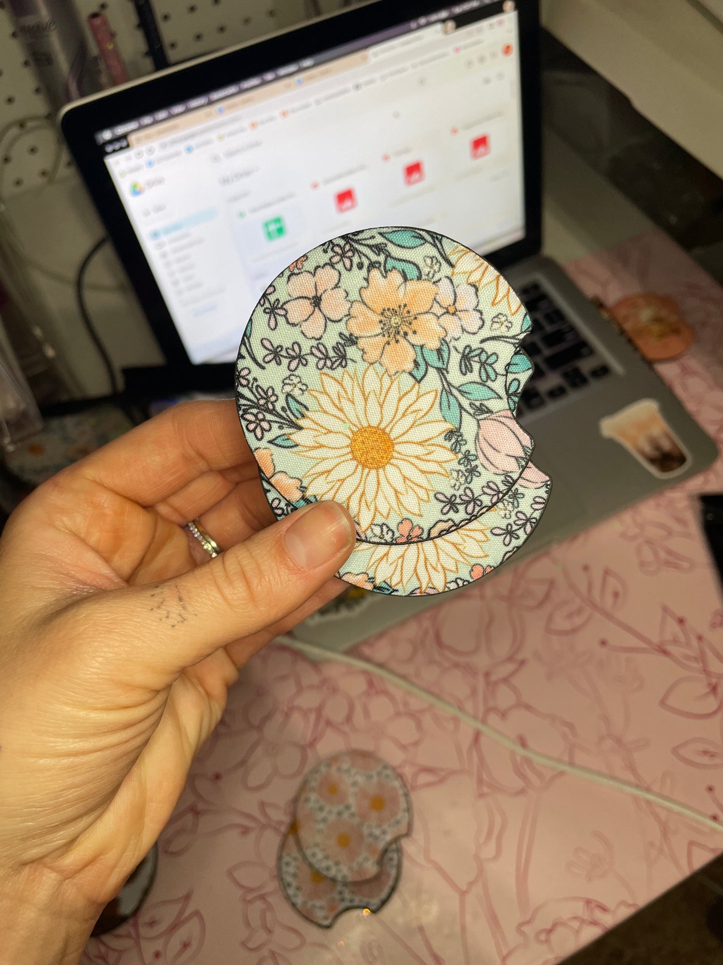 Muse Bloom floral coasters