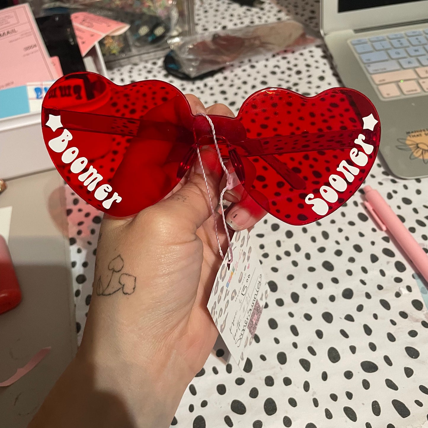 Heart sunglasses SOONER