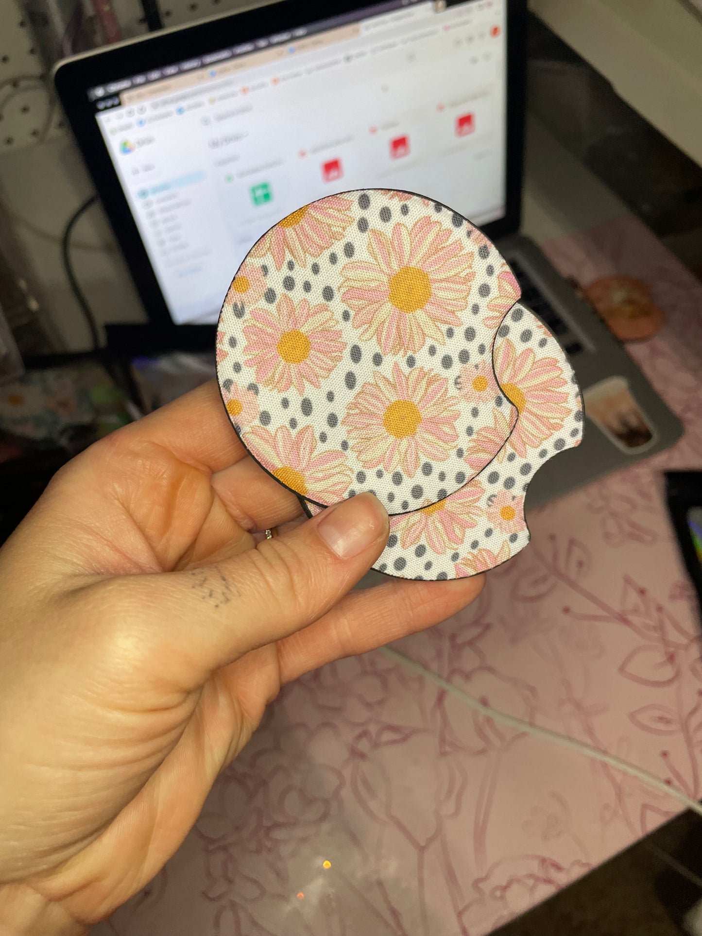 Speckled flower Coasters