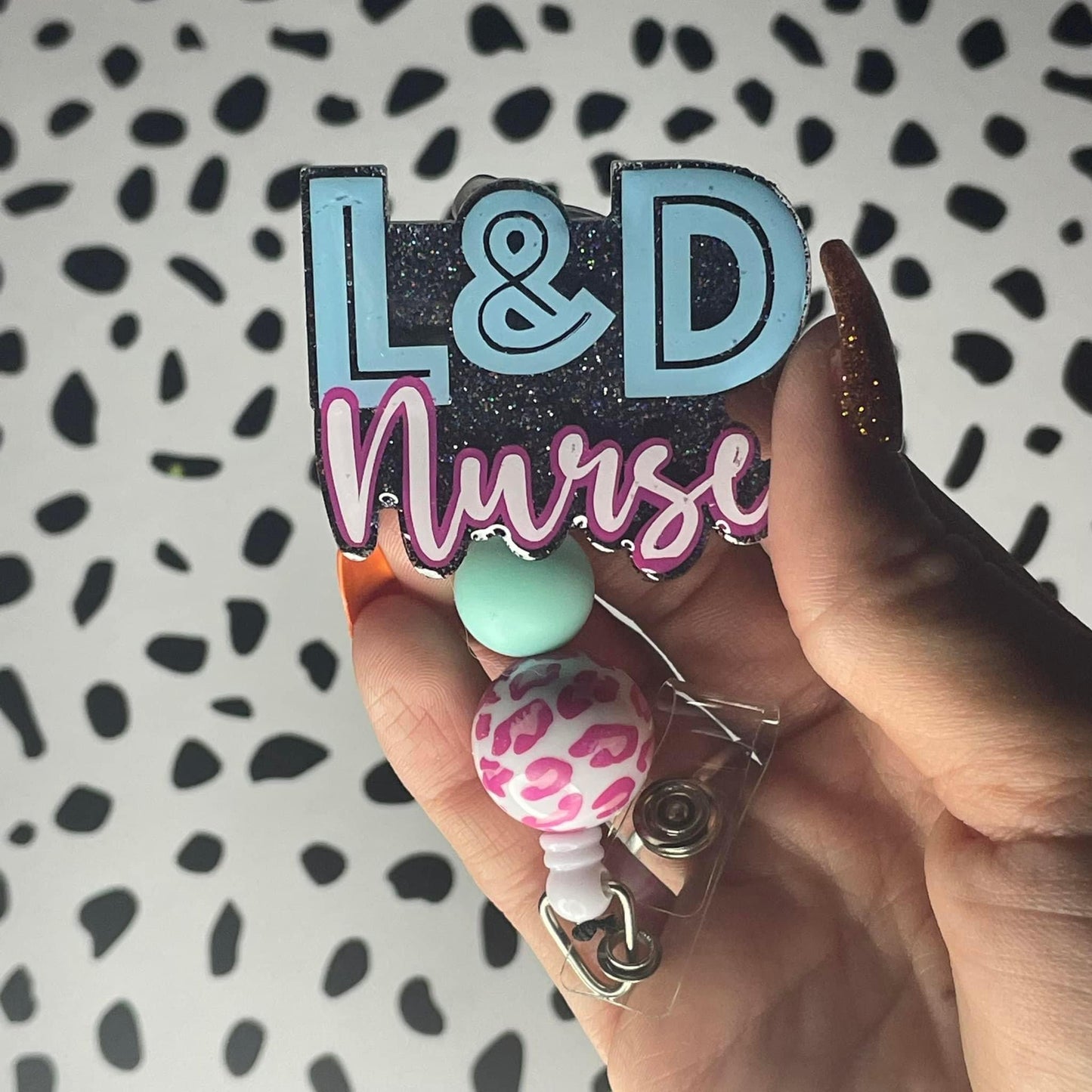 L&D Nurse badge reel