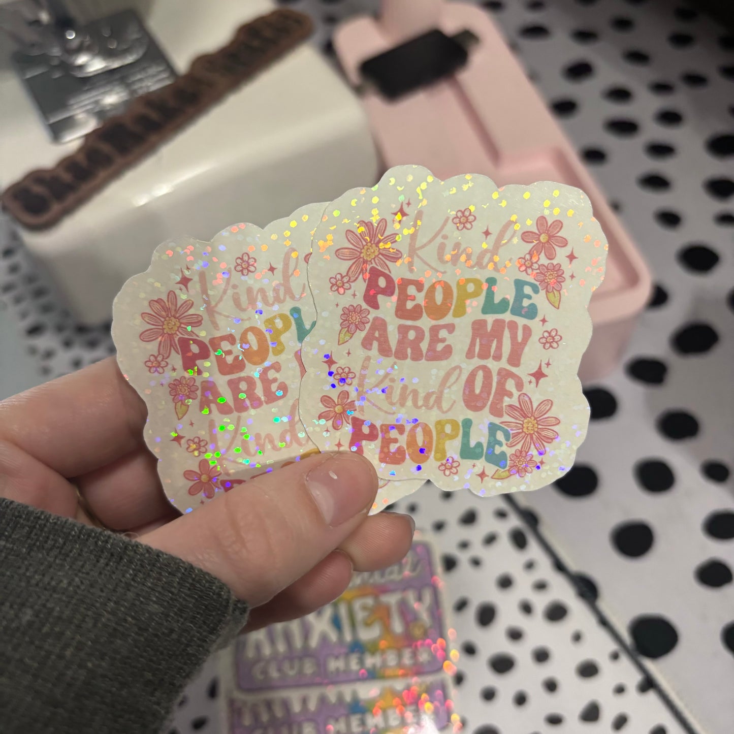 Kind people floral sticker