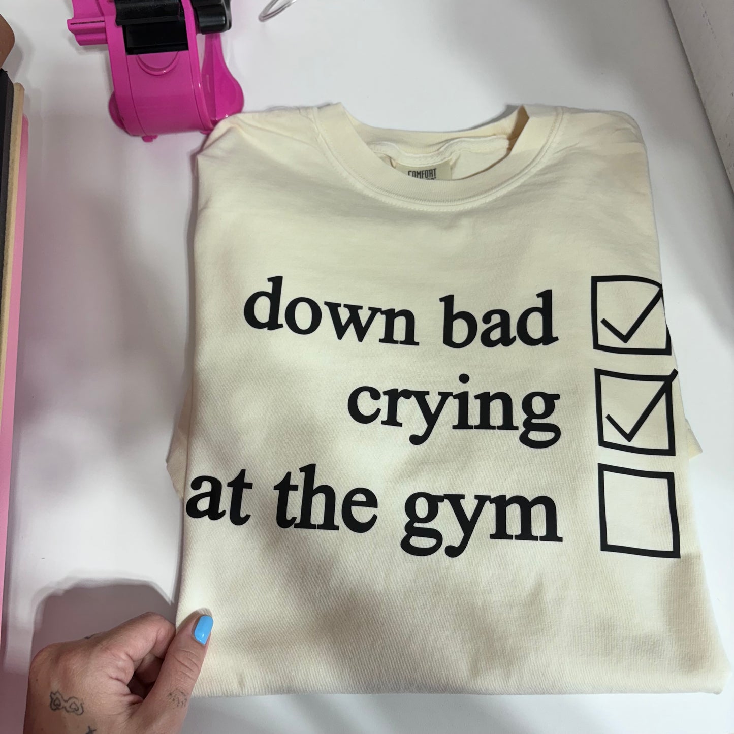 Down Bad Crying at the gym