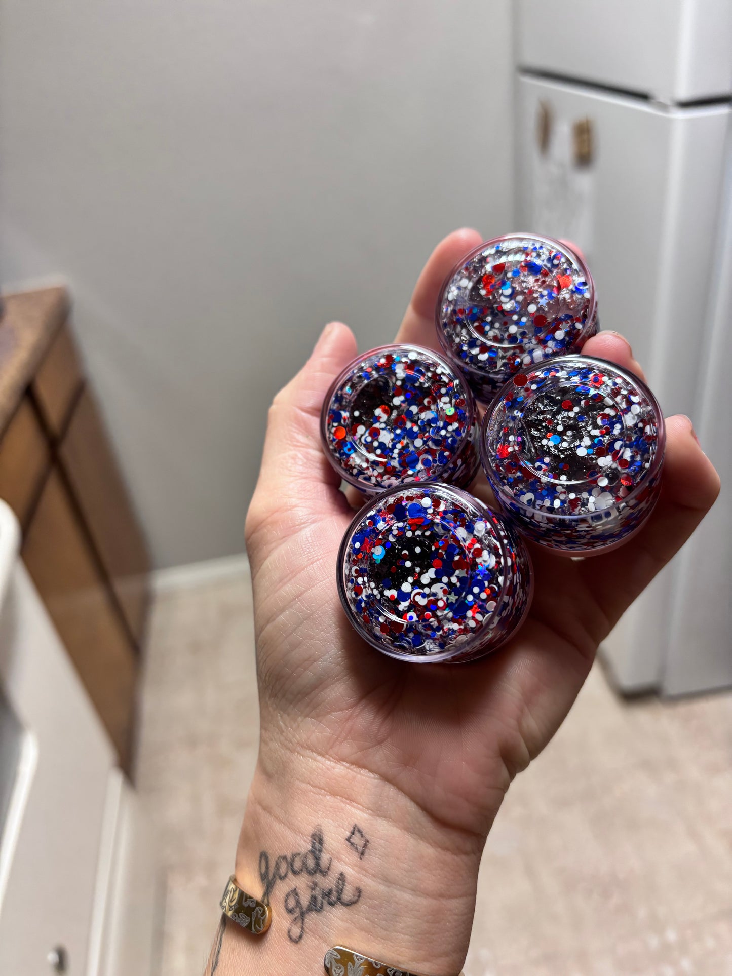 ❤️🤍💙 Hair and body Glitter 4thofJULY