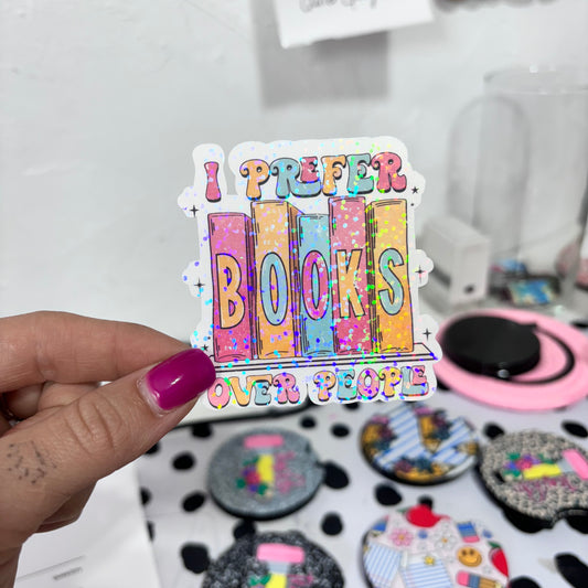 Books over people sticker