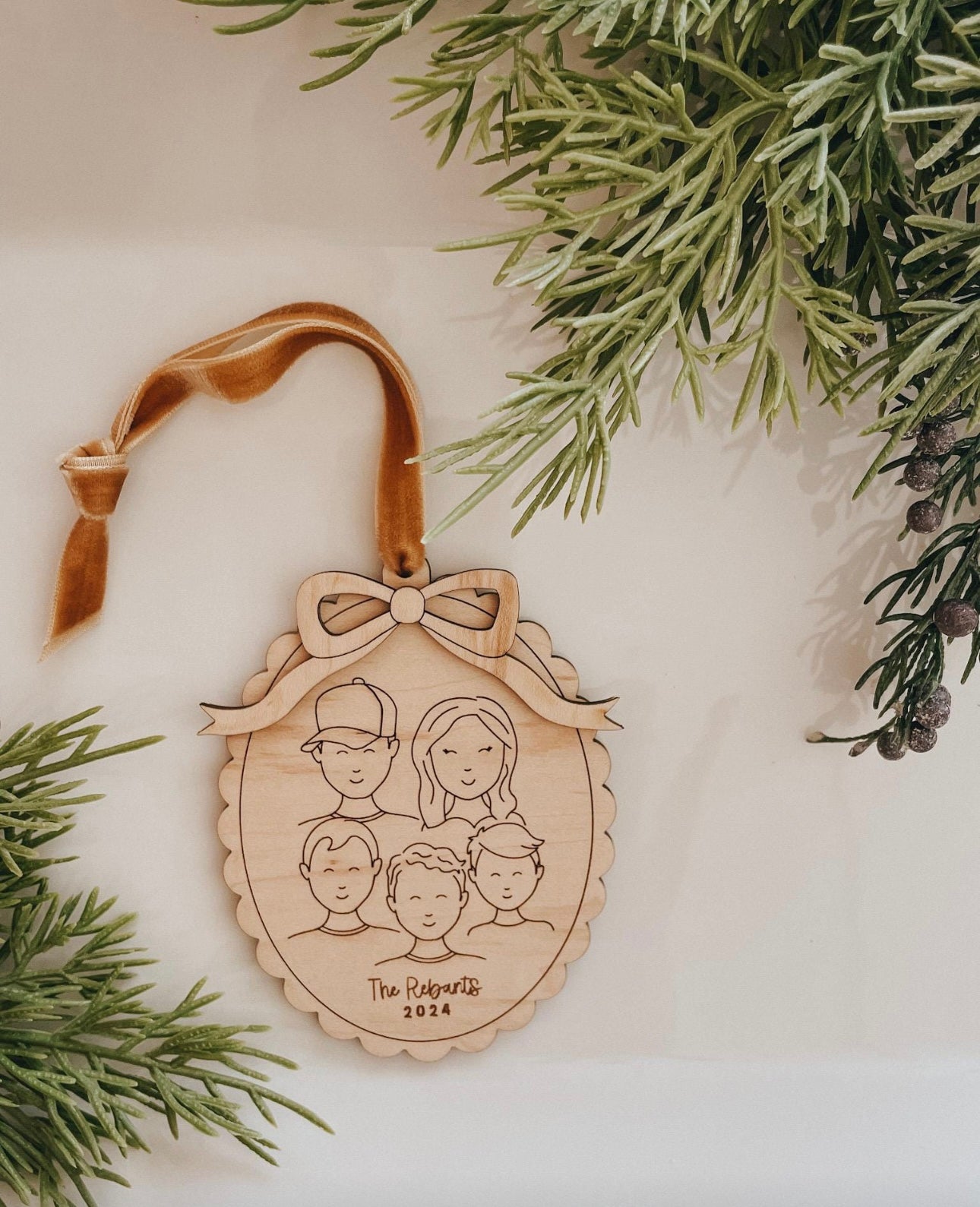 Custom family ornament