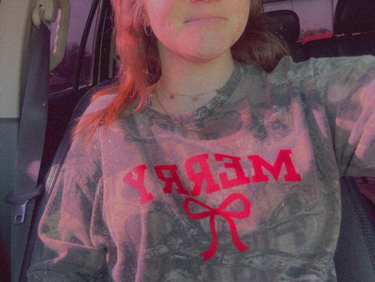 Camo Merry Bow long sleeve