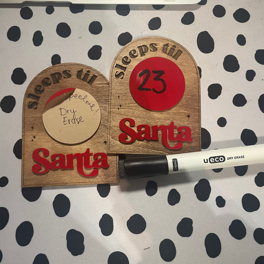 Countdown till Santa magnet