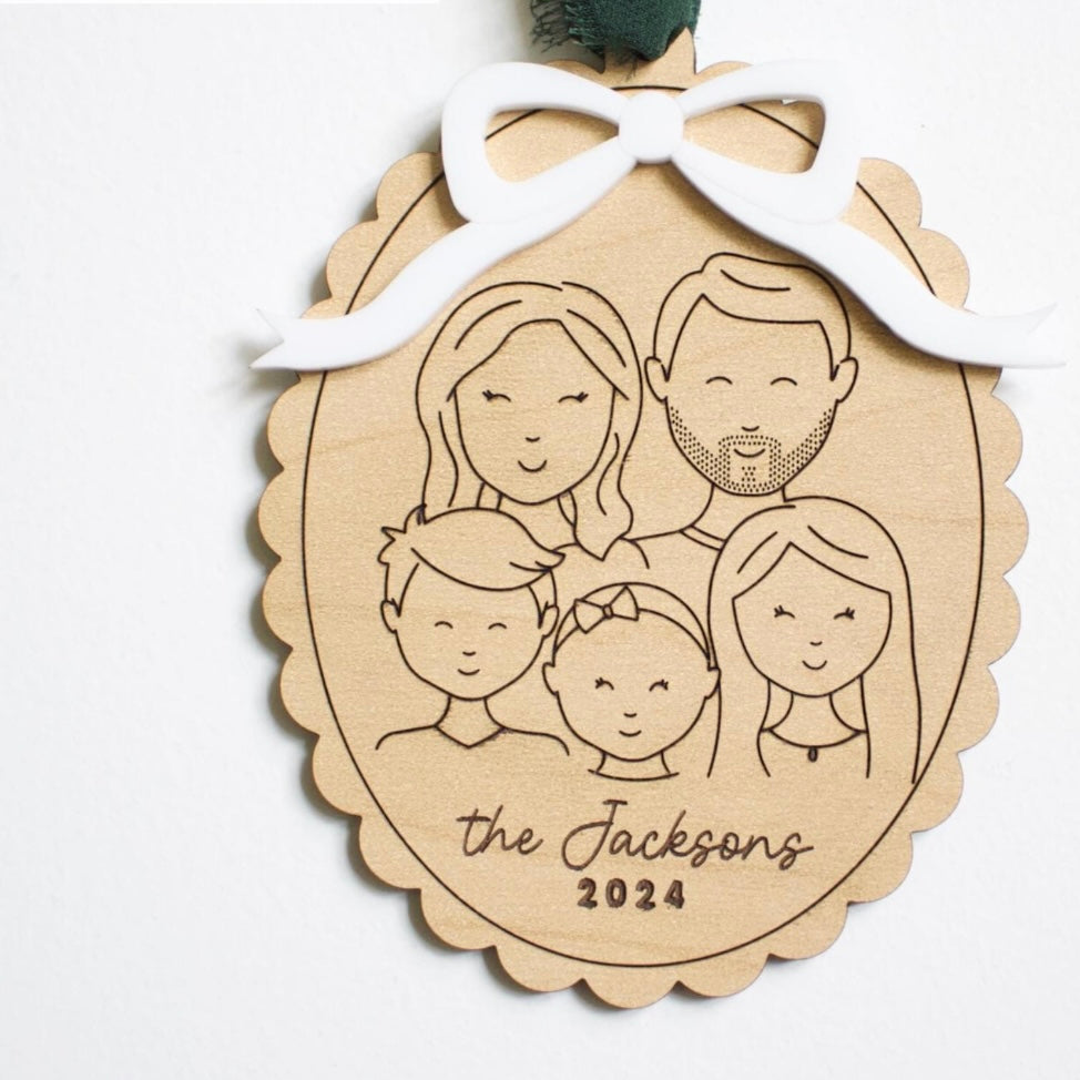 Custom family ornament