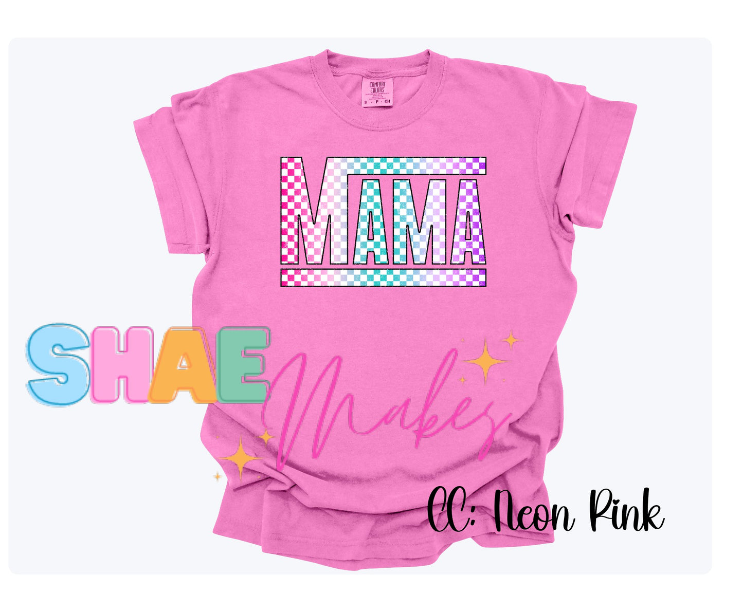 Mama Watercolors Checkered