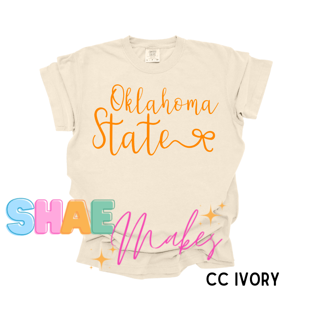 Oklahoma State Bow script