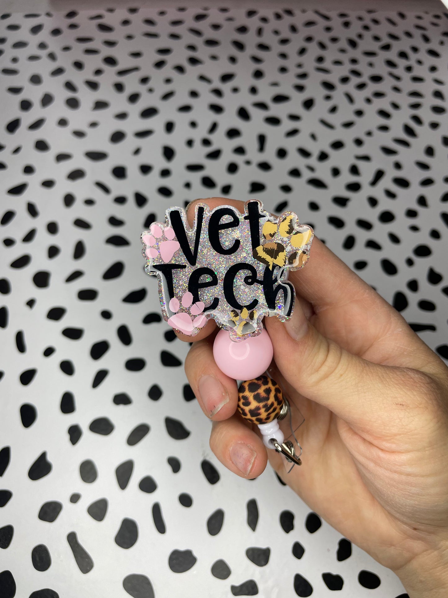 Vet tech badge reel