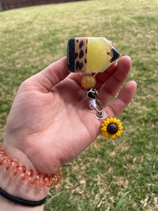 Pencil badge reel